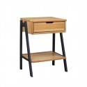 Stolik nocny II Loft wood Meble Doktór  - Kolor - Sosna naturalna surowa
