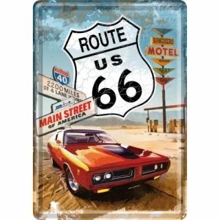 10116 Pocztówka 14x10 cm Route 66 Red Ca