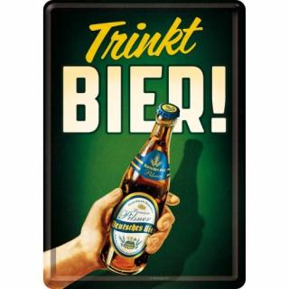 10274 Pocztówka 14x10 cm Trinkt Bier
