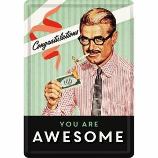 10287 Pocztówka 14x10 cm You Are Awesome