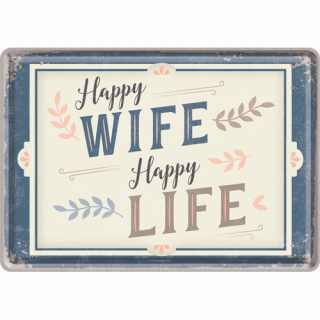 10321 Pocztówka 14x10 cm Happy Wife Happ
