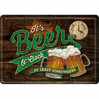 10323 Pocztówka 14x10 cm Beer O`Clock