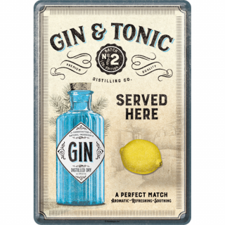 10324 Pocztówka 14x10 cm Gin  Tonic Ser