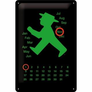 20258 Plakat Kalendarz Ampelmann grün