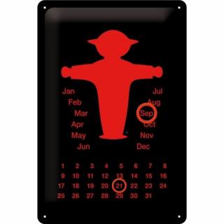20259 Plakat Kalendarz Ampelmann rot