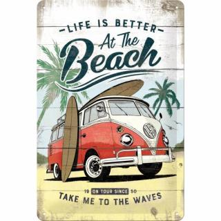 22277 Plakat 20x30 VW Bulli - Beach