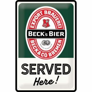 22297 Plakat 20x30 Becks-Served Here