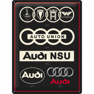 23306 Plakat 30x40 Audi Logo Evolution