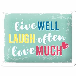26203 Plakat 15 x 20cm Live Laugh Love