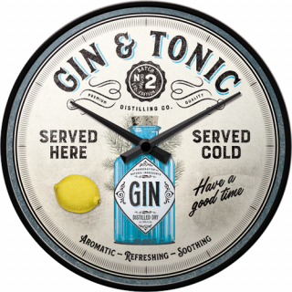 51099 Zegar ścienny Gin  Tonic Served