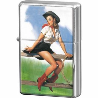 80244 Zapalniczka Pin Up - Cowgirl