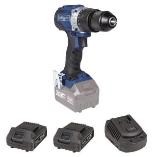 Bezszczotkowa wiertarko-wkrętarka Scheppach BCDD70-20ProS - SET + ładowarka FC2.4-20ProS  + 2 x Akumulator BA3.0-20ProS PCN 8507600090 (PKWiU27.20.2)