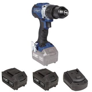 Bezszczotkowa wiertarko-wkrętarka Scheppach BCDD70-20ProS - SET + ładowarka FC2.4-20ProS  + 2 x Akumulator BA4.0-20ProS PCN 8507600090 (PKWiU27.20.2)