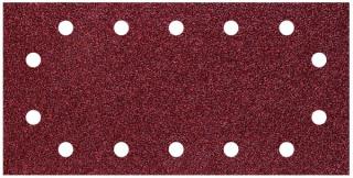Papier szlifierski 115x230 mm Wolfcraft - gr. 80, na rzep [5 szt.]