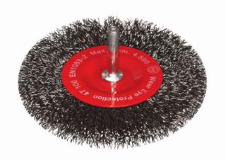 SZCZOTKA DRUCIANA NA WIERTARKĘ 100mm  ABRABORO STALOWA