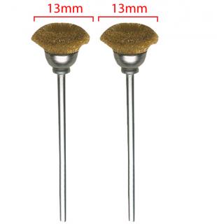 Szczotki druciane Proxxon 13 mm garnkowe mosiądz [2 szt.]