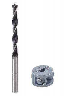 WIERTŁO DO POŁĄCZEŃ KOŁKOWYCH 6 mm + OGRANICZNIK WOLFCRAFT