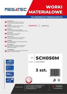 Worki materiałowe Megatec do Scheppach 50L kpl 3 szt    NOWOŚĆ