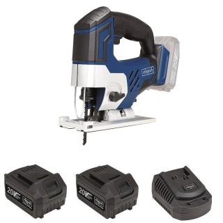 Wyrzynarka Scheppach CJS254-20ProS 20V - SET + ładowarka FC2.4-20ProS  + 2 x Akumulator BA4.0-20ProS PCN 8507600090 (PKWiU27.20.2)