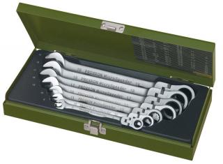 Zestaw kluczy płasko-oczkowych 8-19 mm przegubowe PROXXON MicroSpeeder 7el walizka