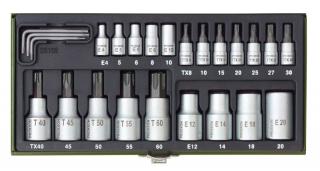 Zestaw kluczy TORX E 1/2 i 1/4 PROXXON 24el