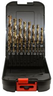ZESTAW WIERTEŁ DO METALU HSS-Co SPEED  1-10 co 0,5mm ABRABORO 19 sztuk