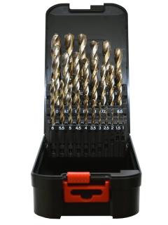 ZESTAW WIERTEŁ DO METALU HSS-Co SPEED  1-13 co 0,5mm ABRABORO 25 sztuki