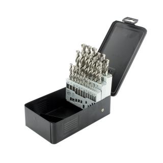 ZESTAW WIERTEŁ DO METALU HSS-GS  1-13 mm ABRABORO 25 sztuk