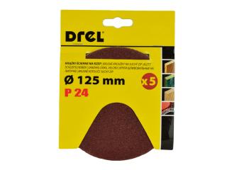 Drel KRĄŻKI ŚCIERNE NA RZEP 125 MM P24 CON-RPZ-1302 5 szt.