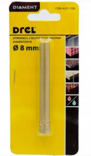 Drel Otwornica diamentowa 8 mm CON-AOD-1108
