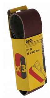 Drel Pas ścierny bezkońcowy 75x457 P120 CON-RPB-4512 3szt.