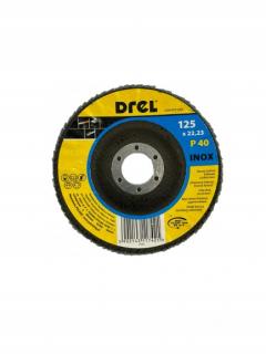 DREL ŚCIERNICA LISTKOWA CYRKONOWA 125MM P40 CON-RTZ-1204