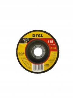 DRELL ŚCIERNICA LISTKOWA TARCZA ŚCIERNA 115MM P120 CON-RTS-1112