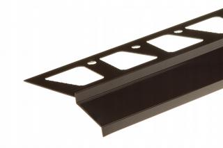 Listwa Cezar aluminium 100 x 32 mm dł. 200 cm brązowy