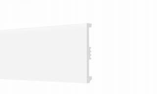 Listwa podłogowa biała wodoodporna 8 cm, STX810