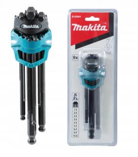 MAKITA B-65894 KLUCZE IMBUSOWE Z KULKĄ 9szt.