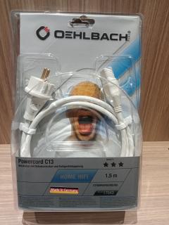 Oehlbach Powercord C13 kabel zasilający 1,5m.