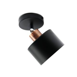 LEDtechnics Lampa ruchoma 1xE27 black copper |  LW017