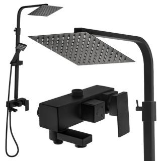 LEDtechnics Prysznic natynkowy czarny VETTA-013 |  VETTA-013