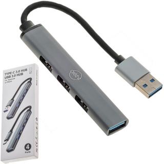 LEDtechnics USB 2.0 x3 USB 3.0 x1 grey |  U001
