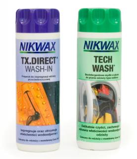 Zestaw do impregnacji Nikwax Tech Wash 300 ml + TX.Direct Wash-in 300 ml