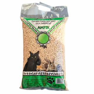Amfik żwirek pellet drewniany 5l 3kg podłoże dla gryzoni królików kotów