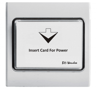 Hotelowy wyłącznik prądu na karty chipowe
