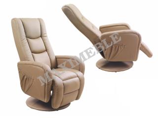 Fotel rozkładany PULSAR beżowy recliner HALMAR MEGA RABATY 10%-SZYBKA WYSYŁKA GRATIS zadzwoń 504573962