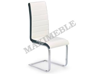 Krzesło metalowe K132 białe eco skóra chrom HALMAR MEGA RABATY 10%-SZYBKA WYSYŁKA GRATIS zadzwoń 504573962