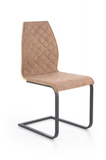 Krzesło pikowane K265 brąz eco skóra K-265 HALMAR MEGA RABATY 10%-SZYBKA WYSYŁKA GRATIS zadzwoń 504573962