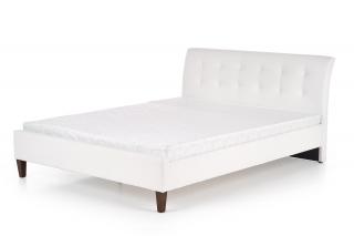 Łóżko tapicerowane SAMARA 160 białe drewno lite 160X200 HALMAR MEGA RABATY 10%-SZYBKA WYSYŁKA GRATIS zadzwoń 504573962