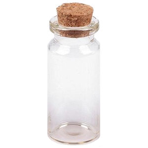 Buteleczka szklana z korkiem 5 cm (spell jar)