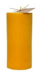 Świeca z wosku pszczelego M - żółta (kolor naturalny)