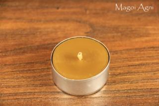 Tealight - świeca z wosku herbaciarka - kolor naturalny (6 sztuk)